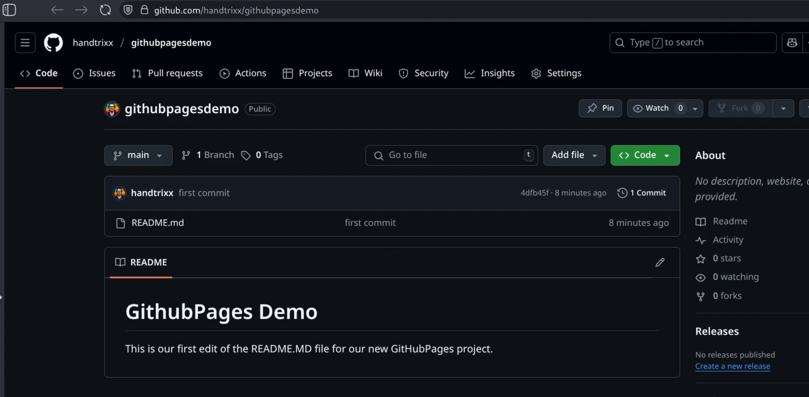 Repository auf Github