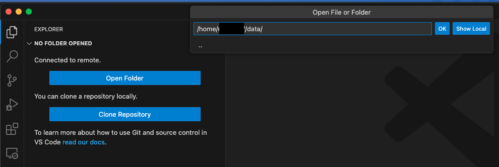 Open Folder